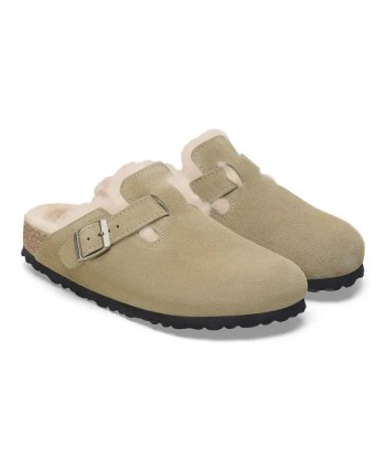 Birkenstock Boston Shearling Suede Leather pas chere