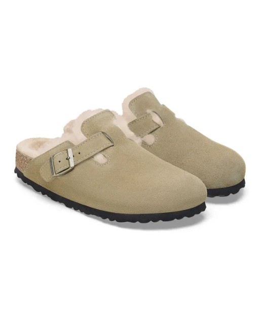 Birkenstock Boston Shearling Suede Leather pas chere