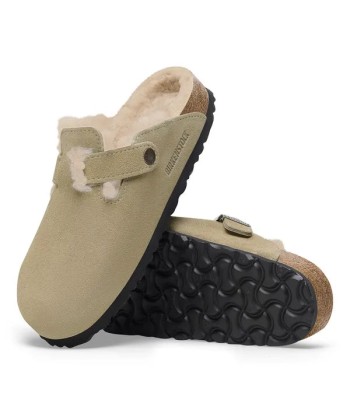 Birkenstock Boston Shearling Suede Leather pas chere