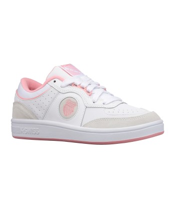 96802-973-M | WOMENS NORTH COURT | WHITE/FLAMINGO PINK votre