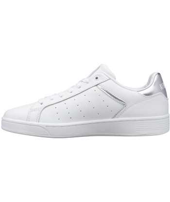 96347-110-M | WOMENS CLEAN COURT II CMF | WHITE/SILVER chez Cornerstreet bien 