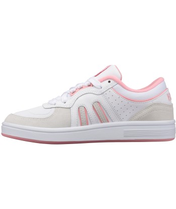 96802-973-M | WOMENS NORTH COURT | WHITE/FLAMINGO PINK votre