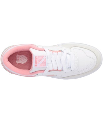 96802-973-M | WOMENS NORTH COURT | WHITE/FLAMINGO PINK votre