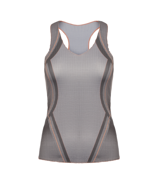 196050-025 | PLEATED V-NECK TANK | ASPHALT la chaussure