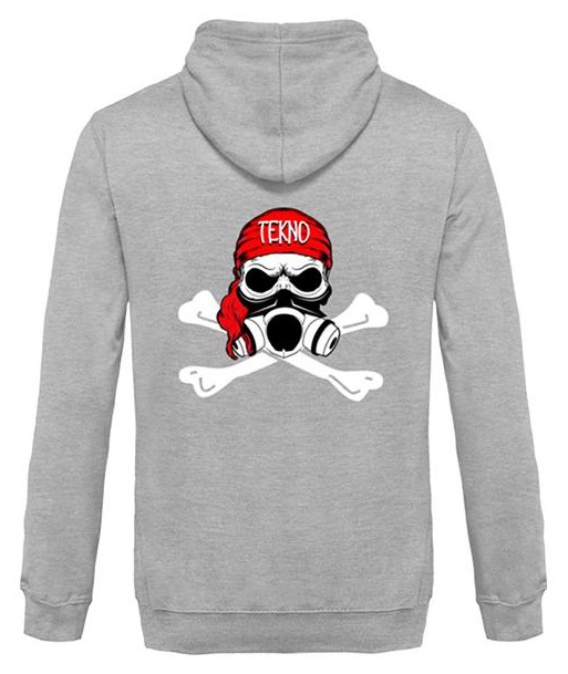 Tekno Pirate - Back Design - Unisex Hoodie france