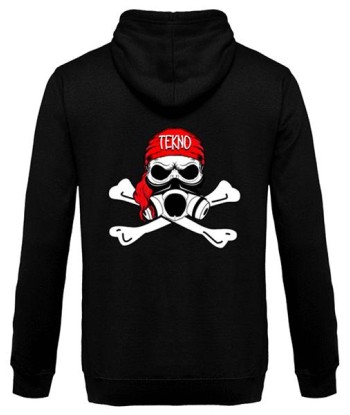 Tekno Pirate - Back Design - Unisex Hoodie france