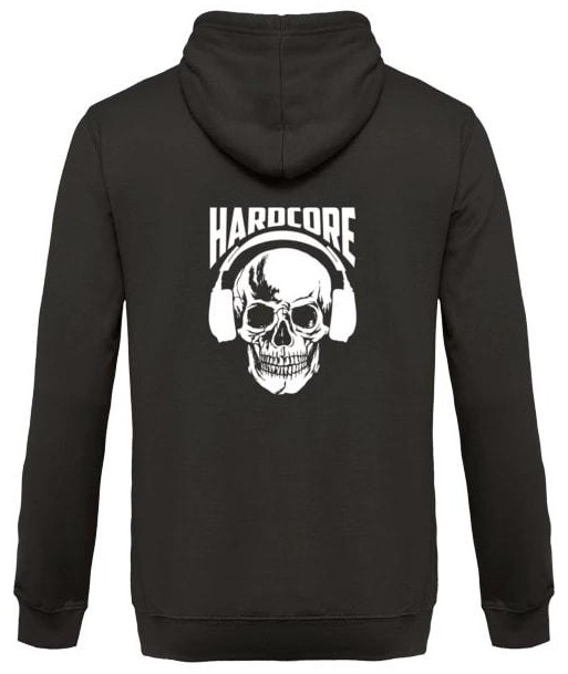 Hardcore - Back Design - Unisex Hoodie pas cher chine