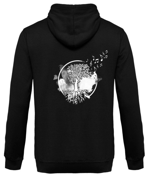 Tree of music- Back design - Unisex Hoodie de France