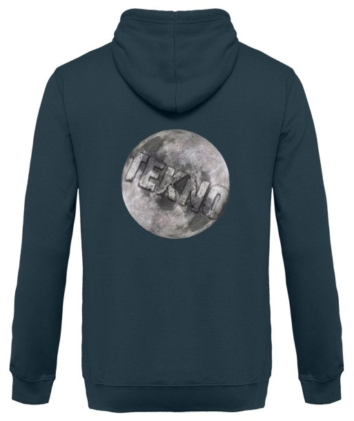 Tekno Moon - Back Design - Unisex Hoodie brillant des détails fins