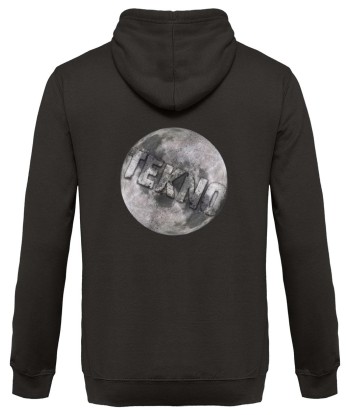 Tekno Moon - Back Design - Unisex Hoodie brillant des détails fins