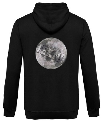 Tekno Moon - Back Design - Unisex Hoodie brillant des détails fins