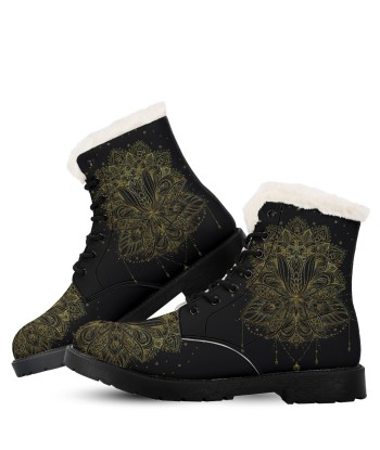 Fur-Lined Boots Lotus rembourrage situé sous