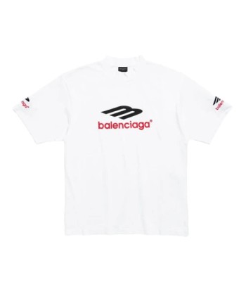 Balenciagat-shirt 3B Sports Icon en coton rembourrage situé sous