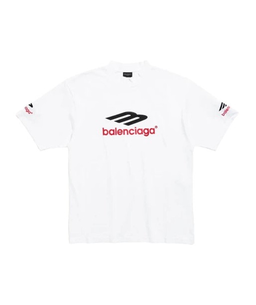 Balenciagat-shirt 3B Sports Icon en coton rembourrage situé sous