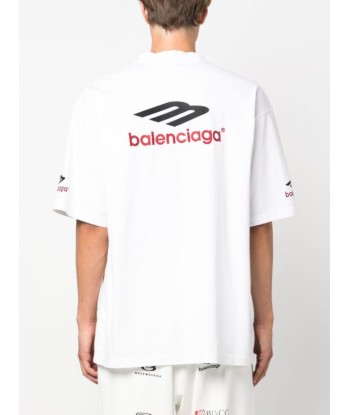 Balenciagat-shirt 3B Sports Icon en coton rembourrage situé sous