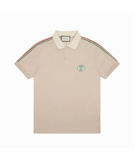 GUCCI t-shirts polo en piqué à col rayé web suggérées chez