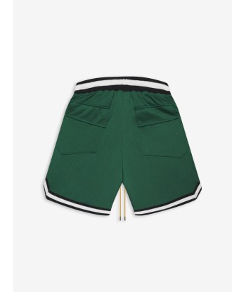 Rhude short avec logo du terrain d'Europe débarque