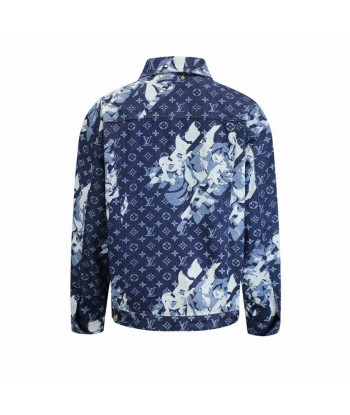 LOUIS-VUITTON vestes a fleurs bleues Amélioration de cerveau avec