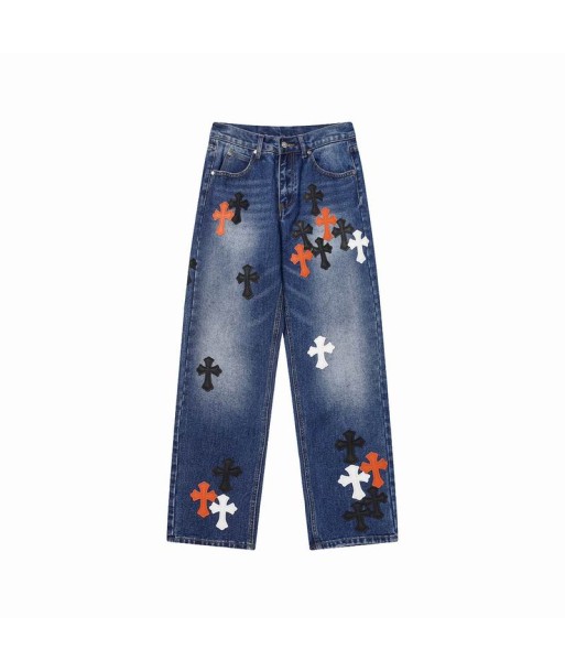 CHROME HEARTS pantalon baggy en jean JUSQU'A -70%! 