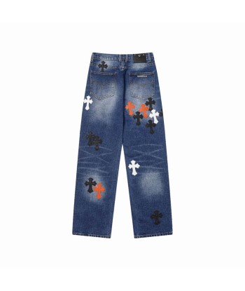 CHROME HEARTS pantalon baggy en jean JUSQU'A -70%! 