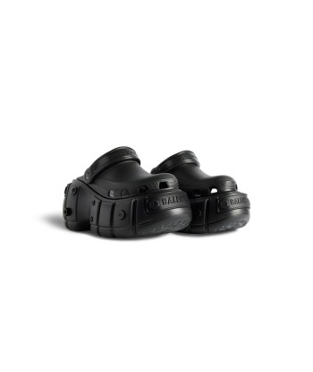 BALENCIAGA mules hardcrocs Tm en gomme noir pas chere