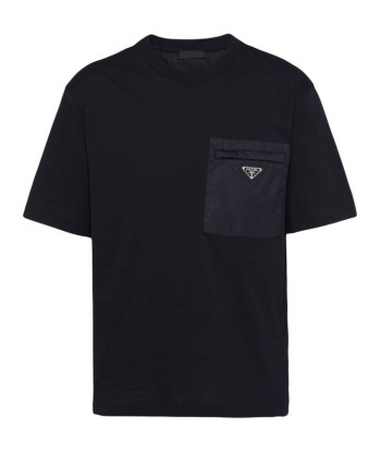 Pradat-shirt à patch logo de la marque