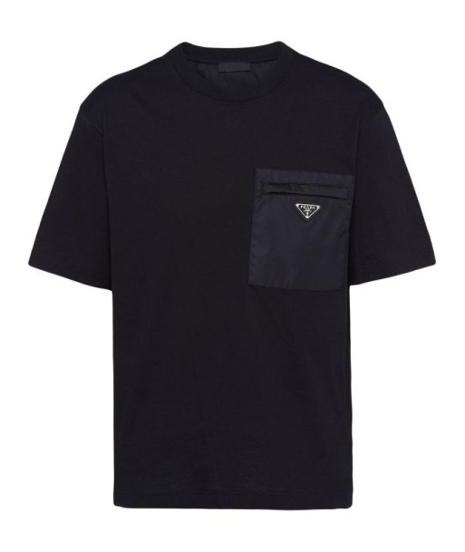 Pradat-shirt à patch logo de la marque