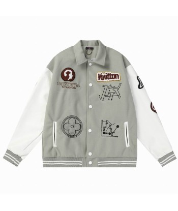 Louis-Vuitton Blouson en Coton Brodé Comparez plus de prix