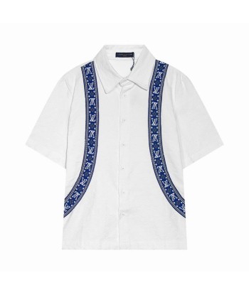 NouveauChemise imprimée manches courtes en coton LV est présent 