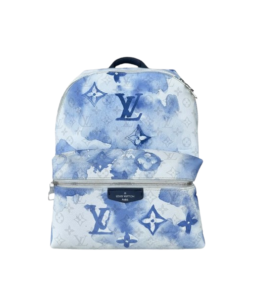 Louis Vuitton Sac à dos Discovery PM Monogram Aquarelle Bleu la colonne vertébrale