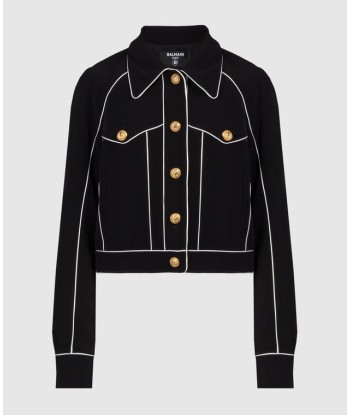 BalmainWestern crepe jacket en stock