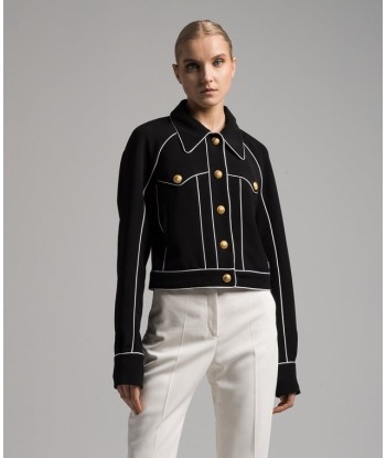 BalmainWestern crepe jacket en stock