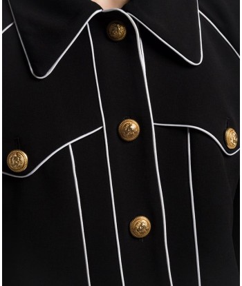 BalmainWestern crepe jacket en stock