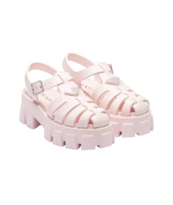 PRADA Monolith Foam Rubber 55mm Sandals Alabaster Pink la livraison gratuite