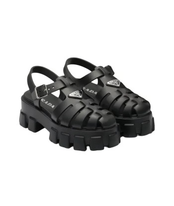 PRADA Monolith Foam Rubber 55mm Sandals Black Economisez 