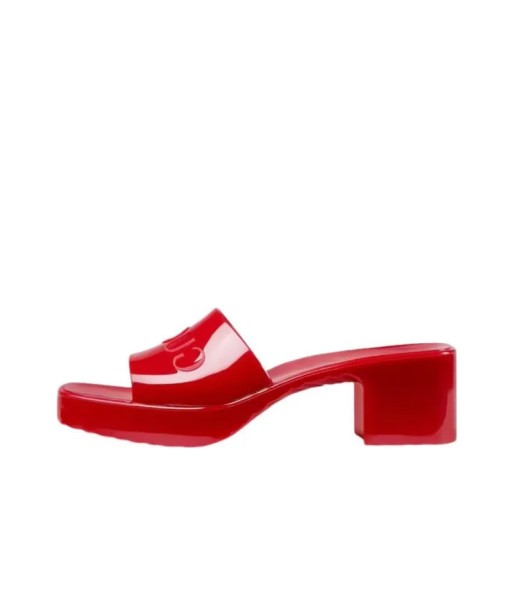 GUCCI Women's 60mm Slide Sandal 'Hibiscus Red' sur le site 