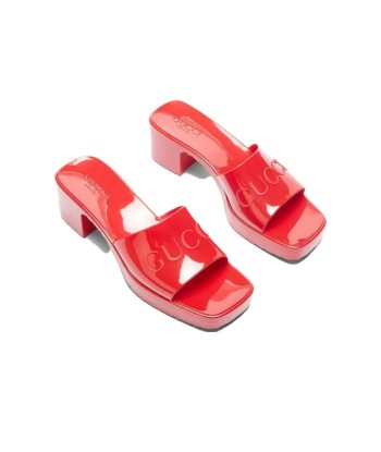 GUCCI Women's 60mm Slide Sandal 'Hibiscus Red' sur le site 