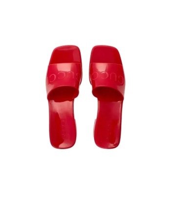 GUCCI Women's 60mm Slide Sandal 'Hibiscus Red' sur le site 