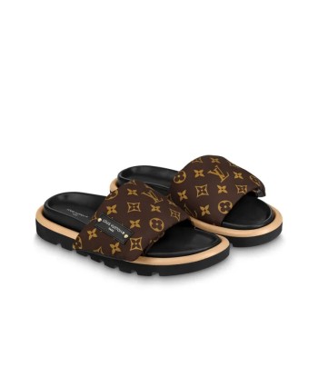 LOUIS VUITTON Slide Slippers Women's Brown Faites des économies