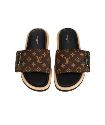 LOUIS VUITTON Slide Slippers Women's Brown Faites des économies