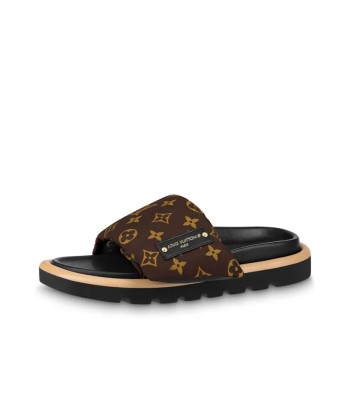 LOUIS VUITTON Slide Slippers Women's Brown Faites des économies